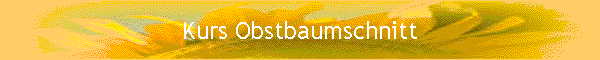 Kurs Obstbaumschnitt
